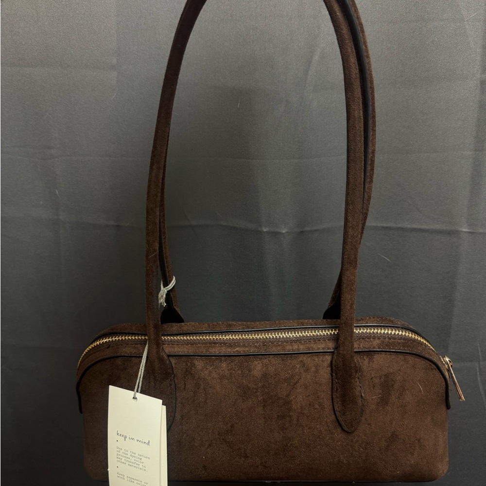 Long Handle Satchel handbag - A New Day Brand - Brown